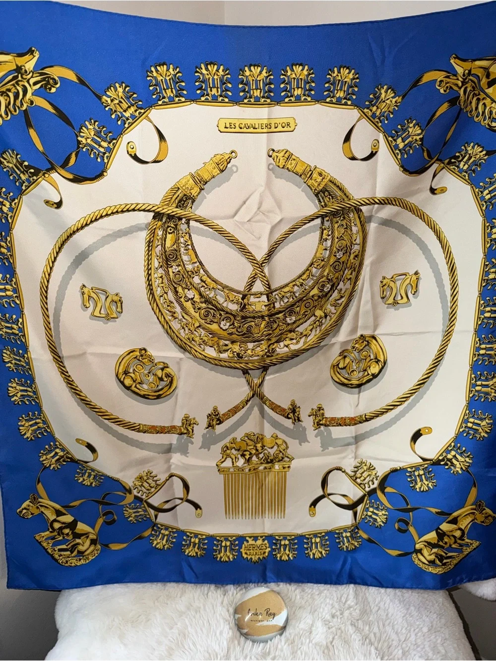 Hermes Cavaliers d’OR Silk Scarf - Picture 2 of 12